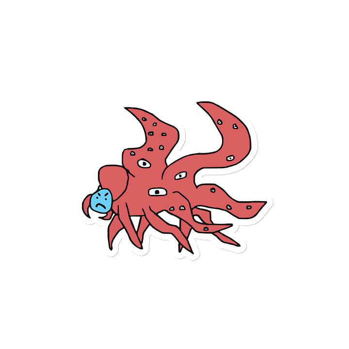Red AI Shoggoth Magnet product image (2)