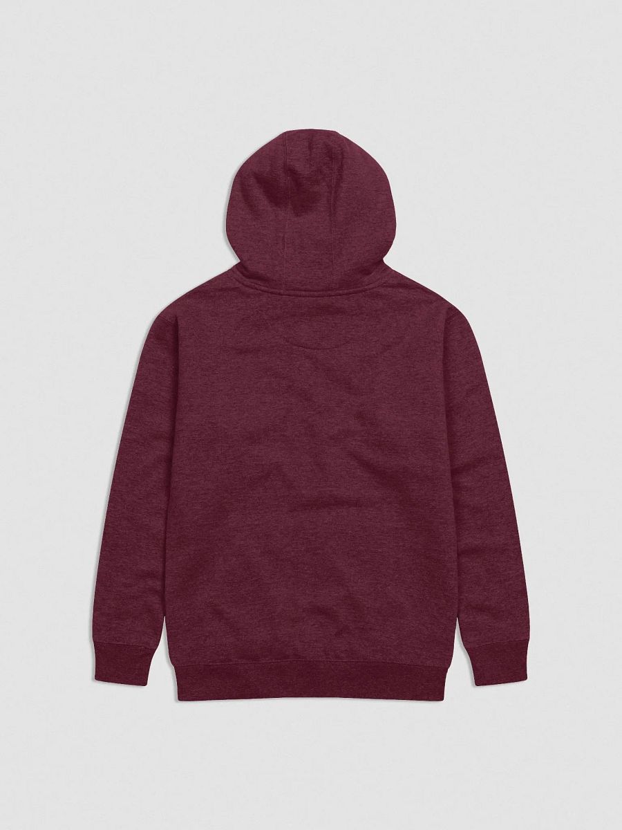 ON THE SPECTRUM lined design (lg., white and maroon) embroidered heavyweight hoodie product image (14)