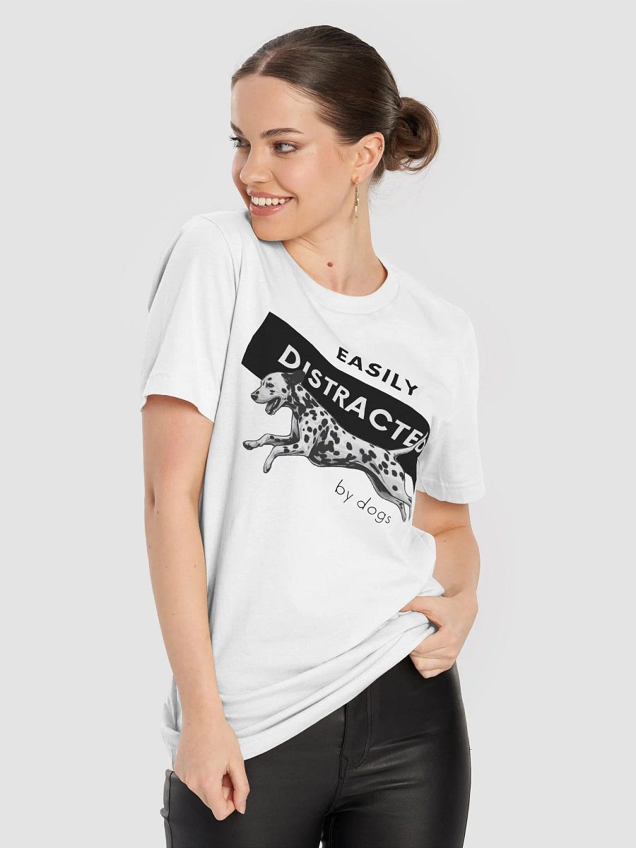 Distracted Dalmatian White T-Shirt product image (6)