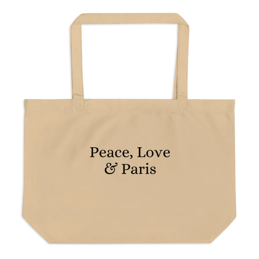 Peace, Love and Paris Organic Tote product image (2)