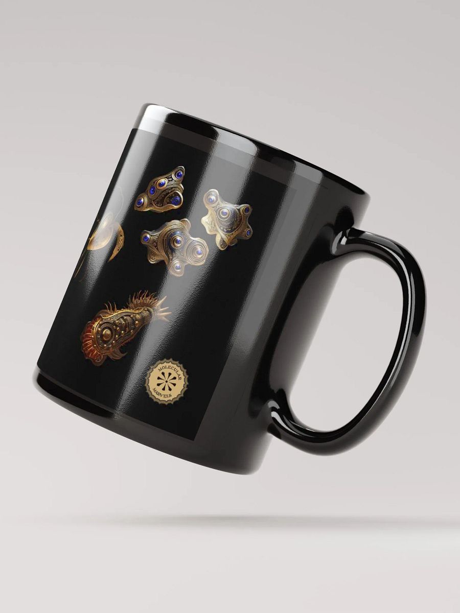 Black Ceramic Parasitology Mug - Science Lover Gift - parasites- Microbiologist- researcher-protozoa- worms product image (4)