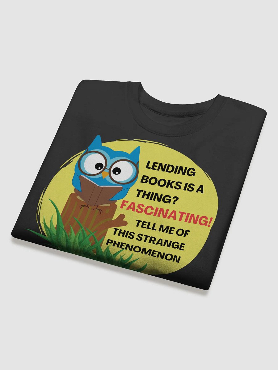 Bookish Owl Premium Cotton Sweatshirt product image (4)