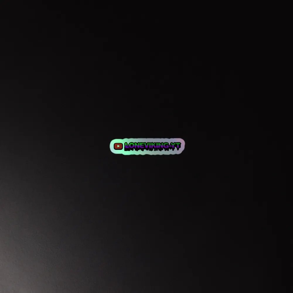 LoneViking YouTube Holo Sticker product image (4)