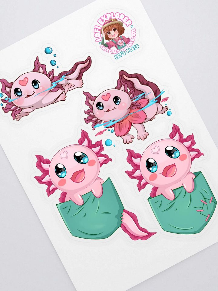 ChitChat the Axolotl Sticker Sheet Set product image (1)