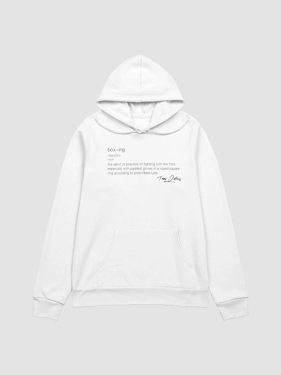 Boxing Definition Hoodie - White product image (1)