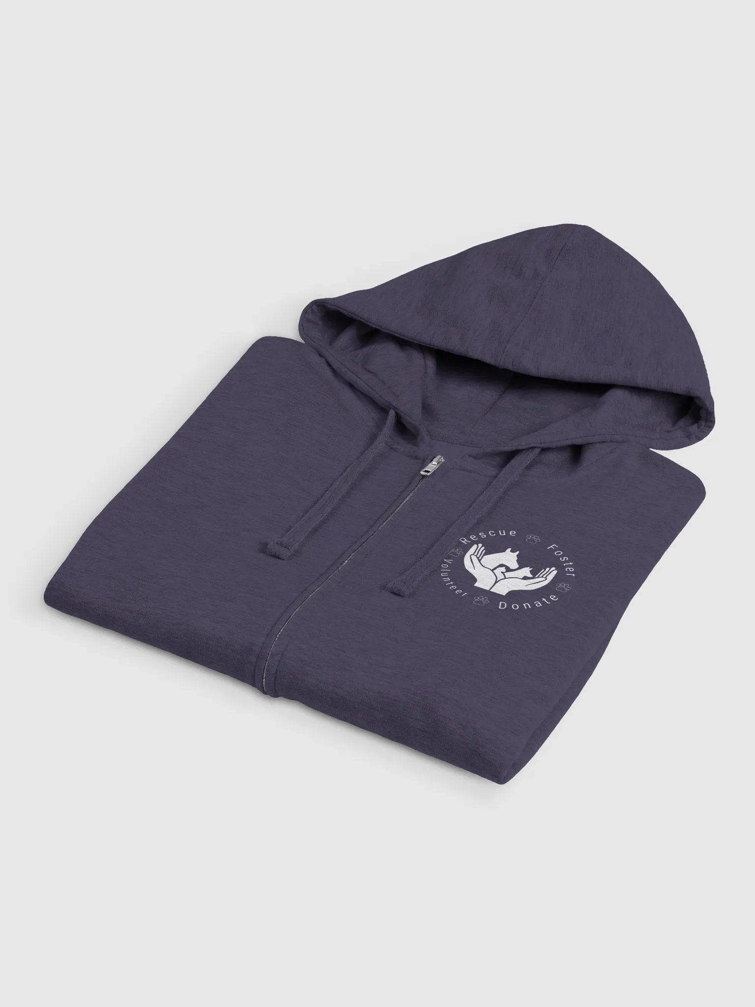 Humane Society of Macomb RFVD Zip-Up Hoodie product image (18)