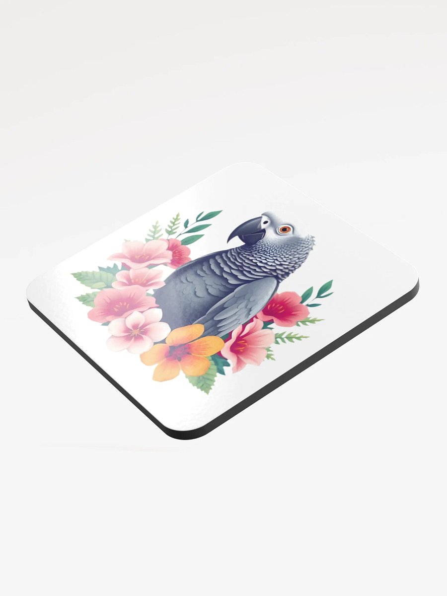 Floral African Grey Cork Coaster product image (3)