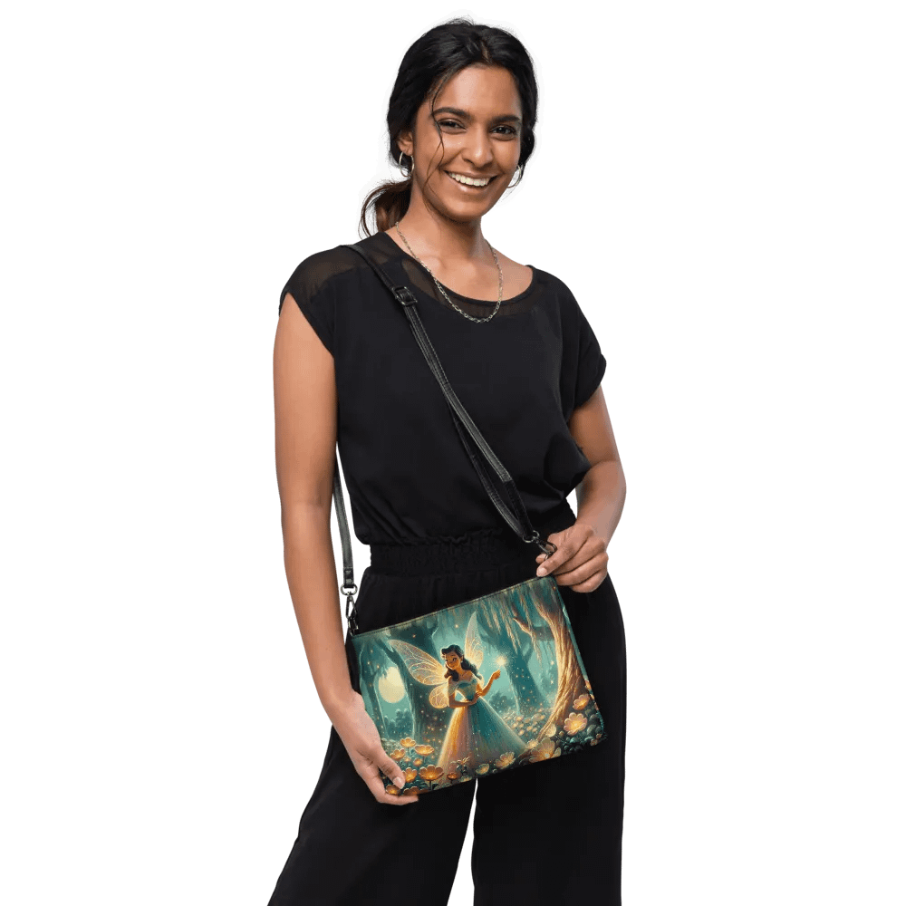 Teal Forest Fairy All-Over Print Crossbody Bag product image (10)