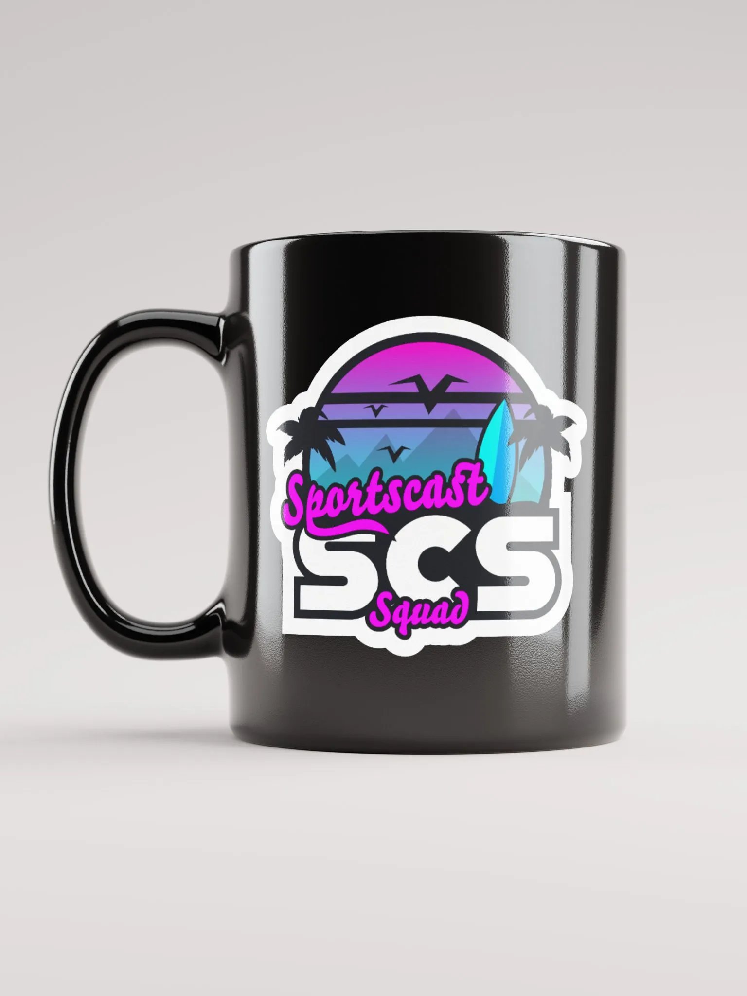 SCS SUMMERTIME GLOSSY BLACK MUG product image (1)