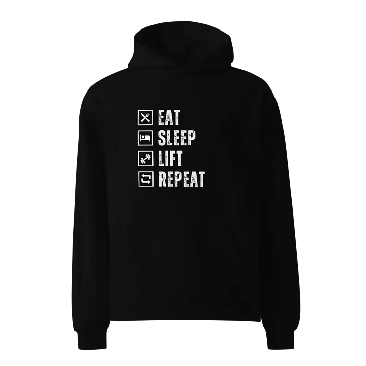 Eat Sleep Lift Repeat Hoodie product image (1)
