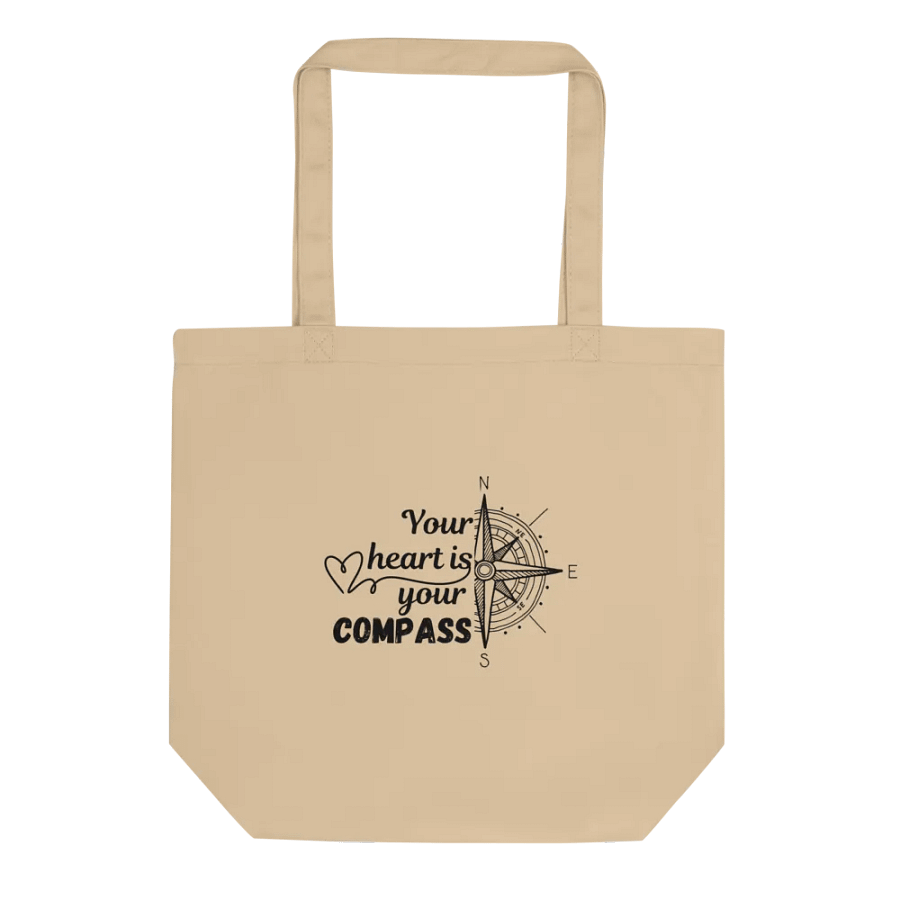 'Your Heart is Your Compass' Eco Tote product image (1)