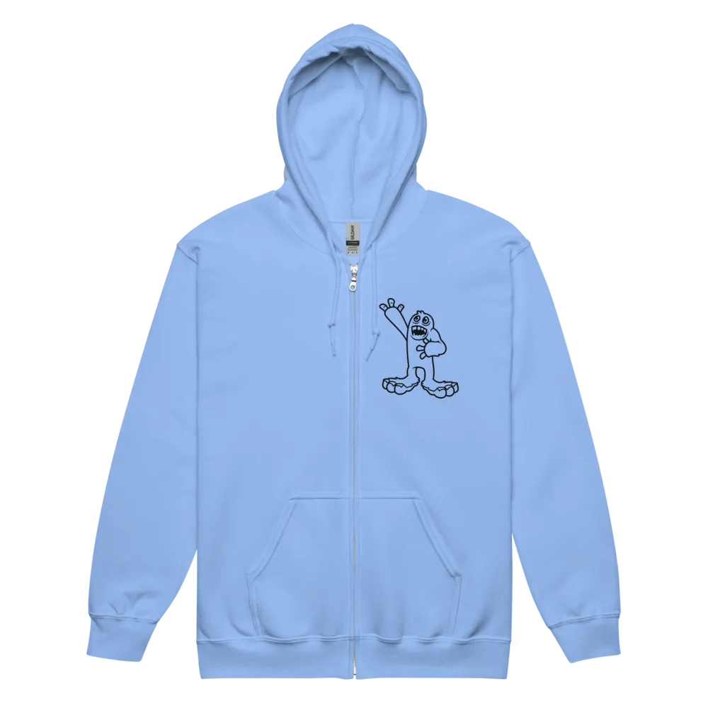Mammott (Black on Light) Zip-up Hoodie product image (2)