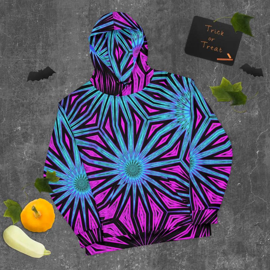 Abstract Modern Colourful Circles Unisex Pull Over Hoodie product image (10)