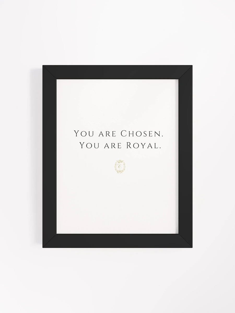 Chosen. Royal. Framed Art product image (4)