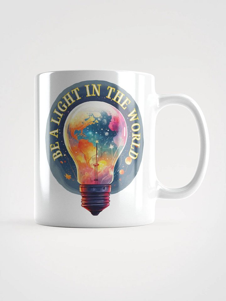 Reflective Bulbs Graphic | White Coffee Mug | Be A Light In The World product image (2)