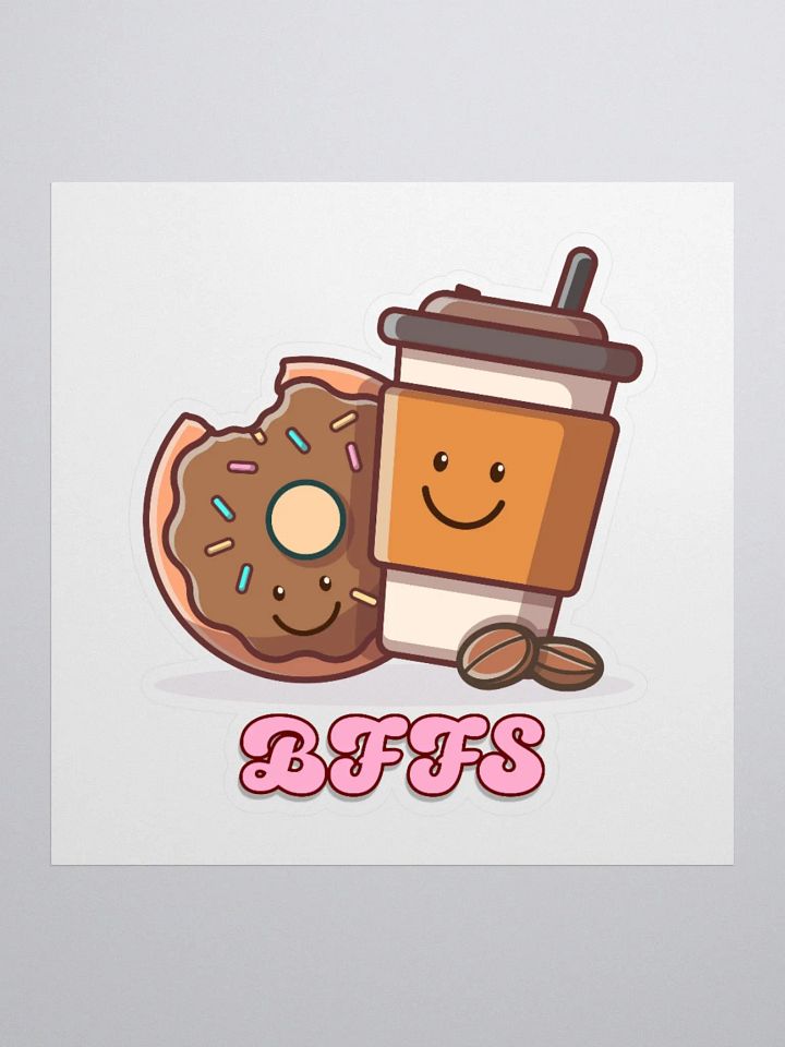 BFFs Coffee and Donut Sticker product image (1)