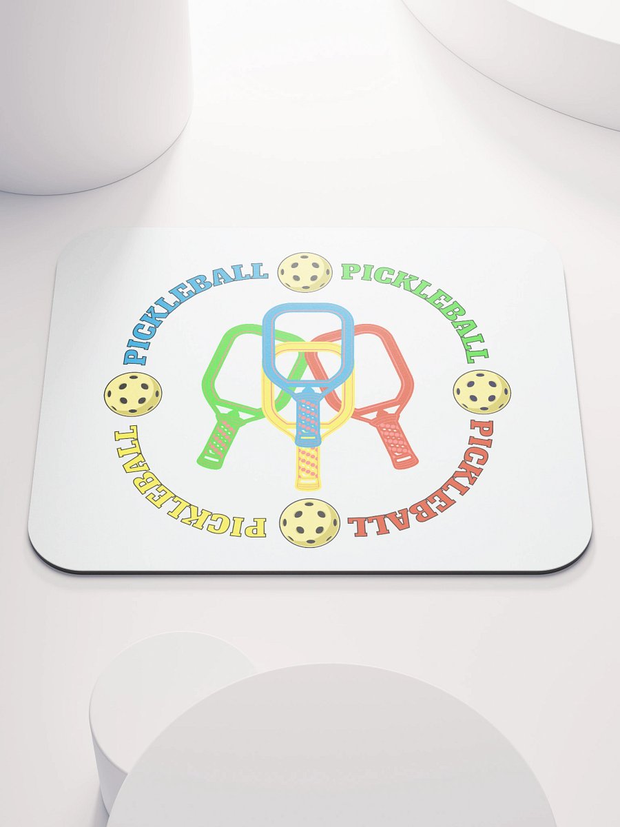 Pickleball Four Circle Colors Paradise Mouse Pad product image (2)