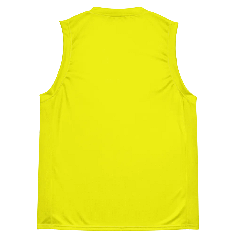 Plain Color Yellow Basketball Jersey product image (2)
