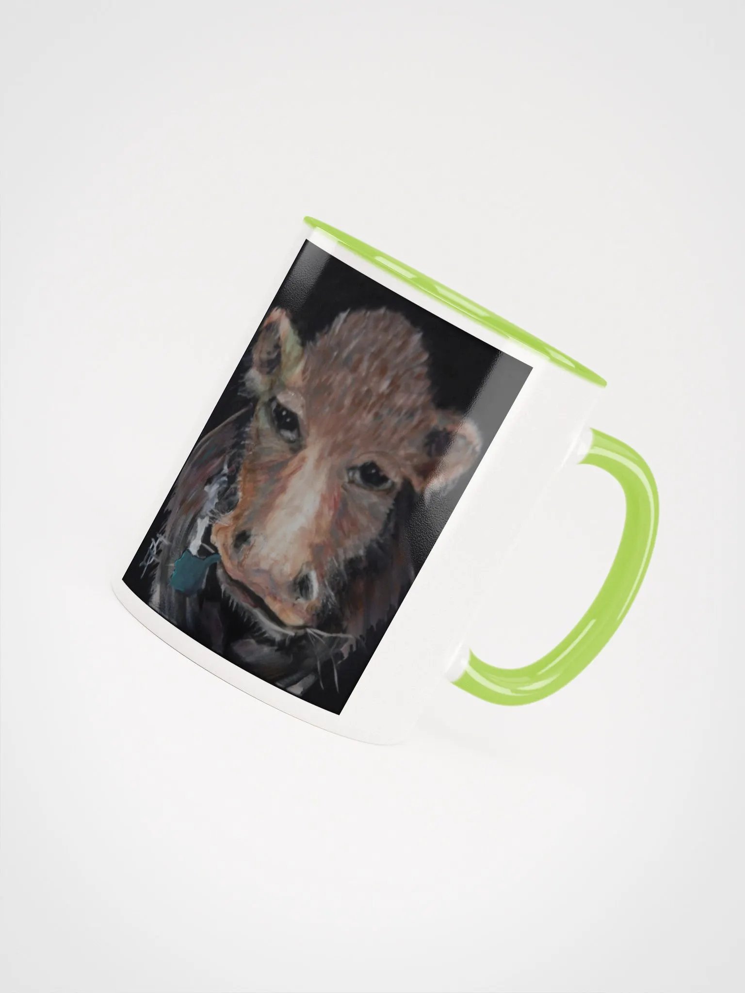 Acrylic on Canvas Reproduction Pipe Smoking Cow Mug product image (4)