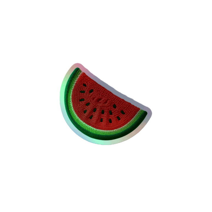 CozyAvocado Kiss-Cut Holographic Sticker Sheet Watermelon #1 product image (1)