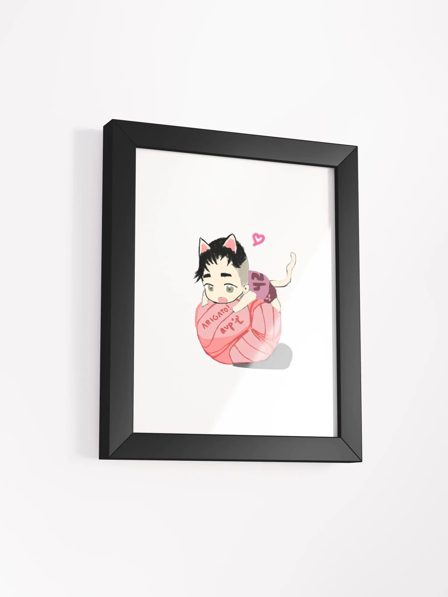 Love Arigato Neko Volleyball Poster product image (24)