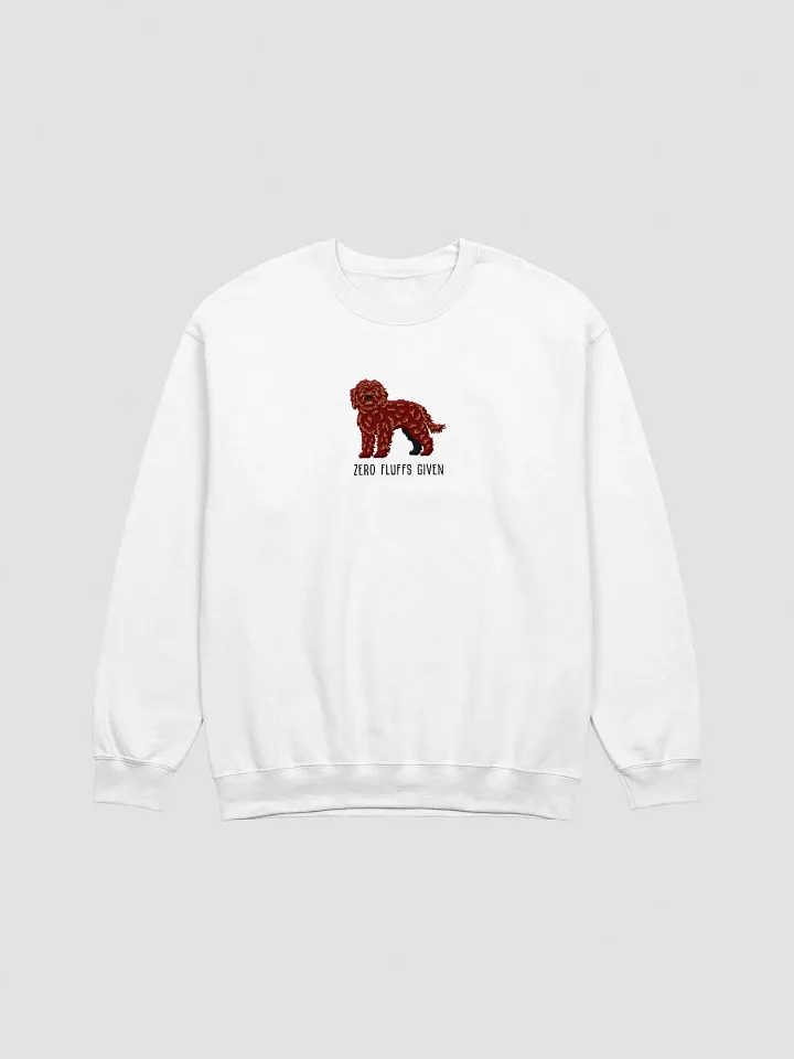 Zero Fluffs Given Sweatshirt (Embroidered) of a Cockapoo(Chocolate) product image (16)