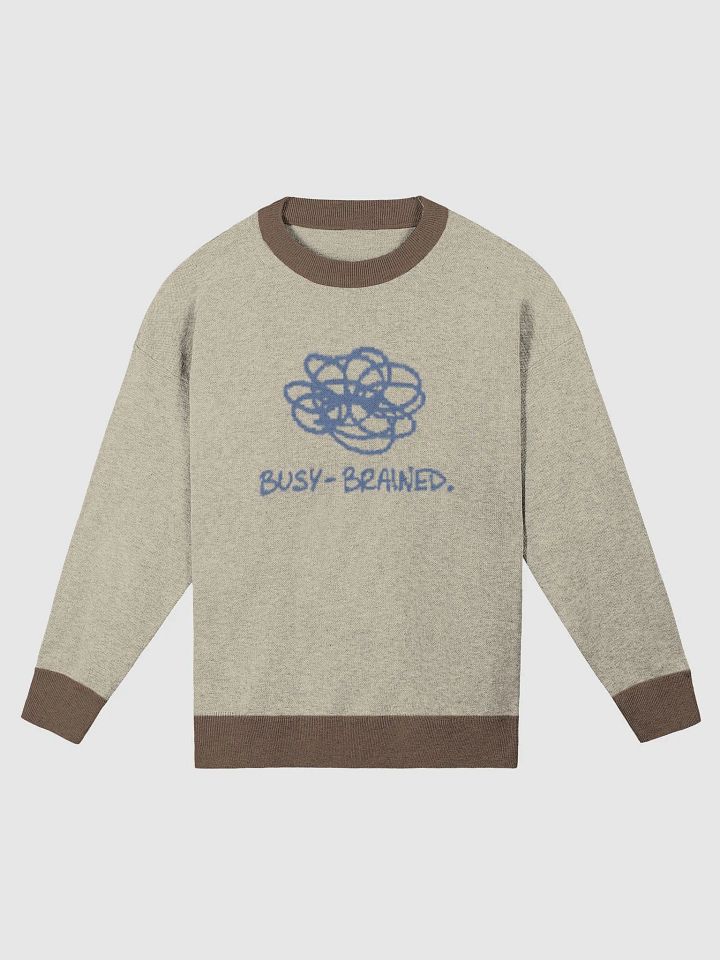 BUSY-BRAINED (teal design) knitwear crewneck product image (4)