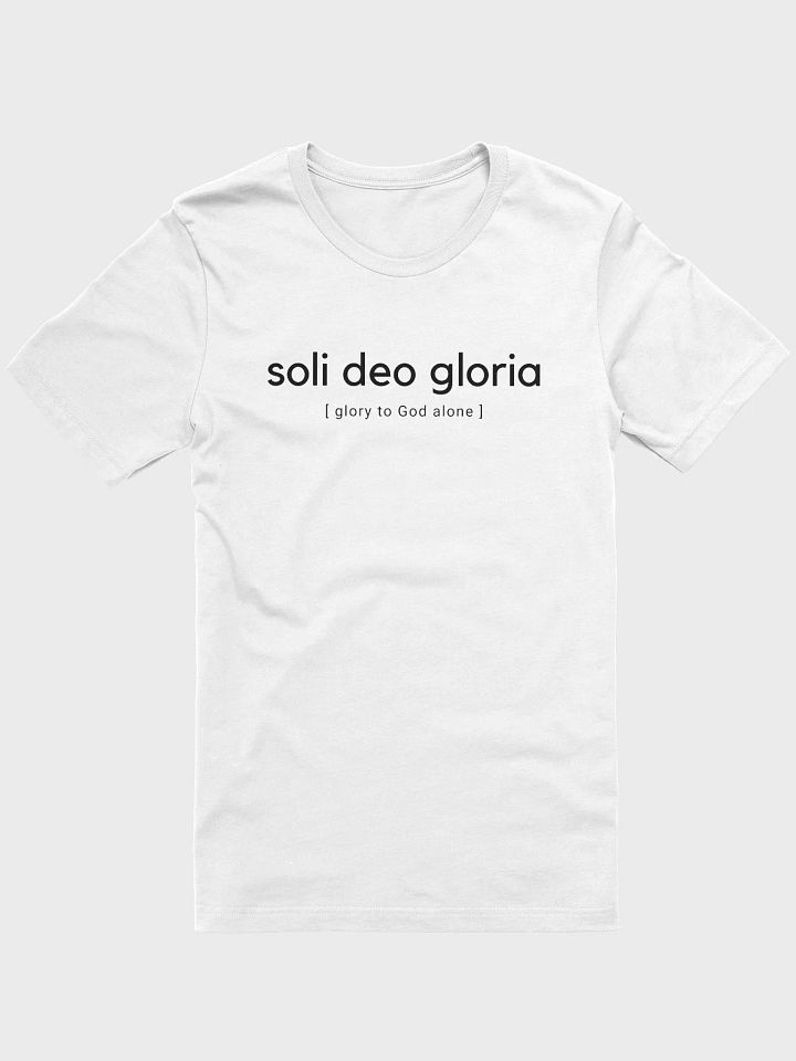Glory to God Alone - Unisex White product image (1)