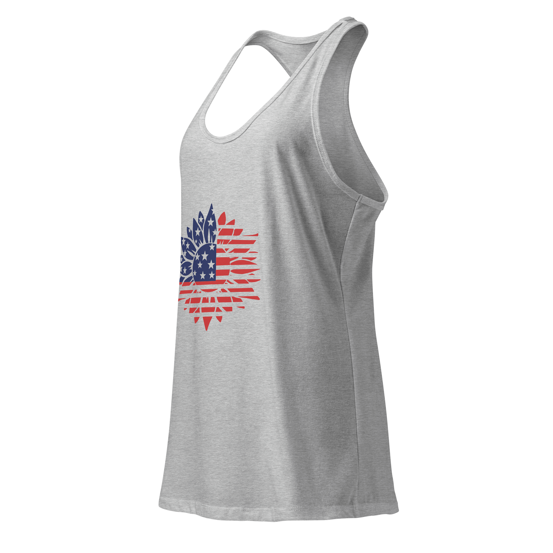 Patriotic Sunflower Racerback Tank product image (7)