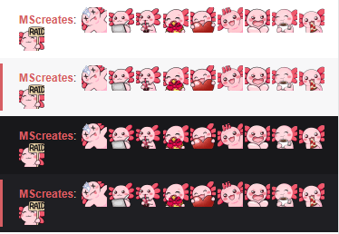 Axolotl Twitch Emote Pack product image (2)