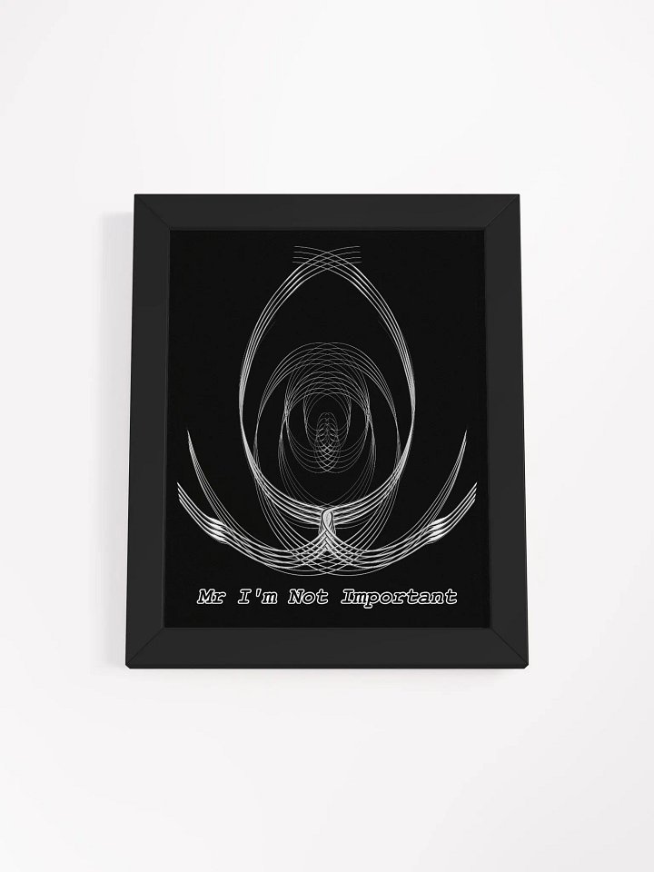Framed - Black - High-Quality Matte Poster - Mr I'm Not Important product image (1)