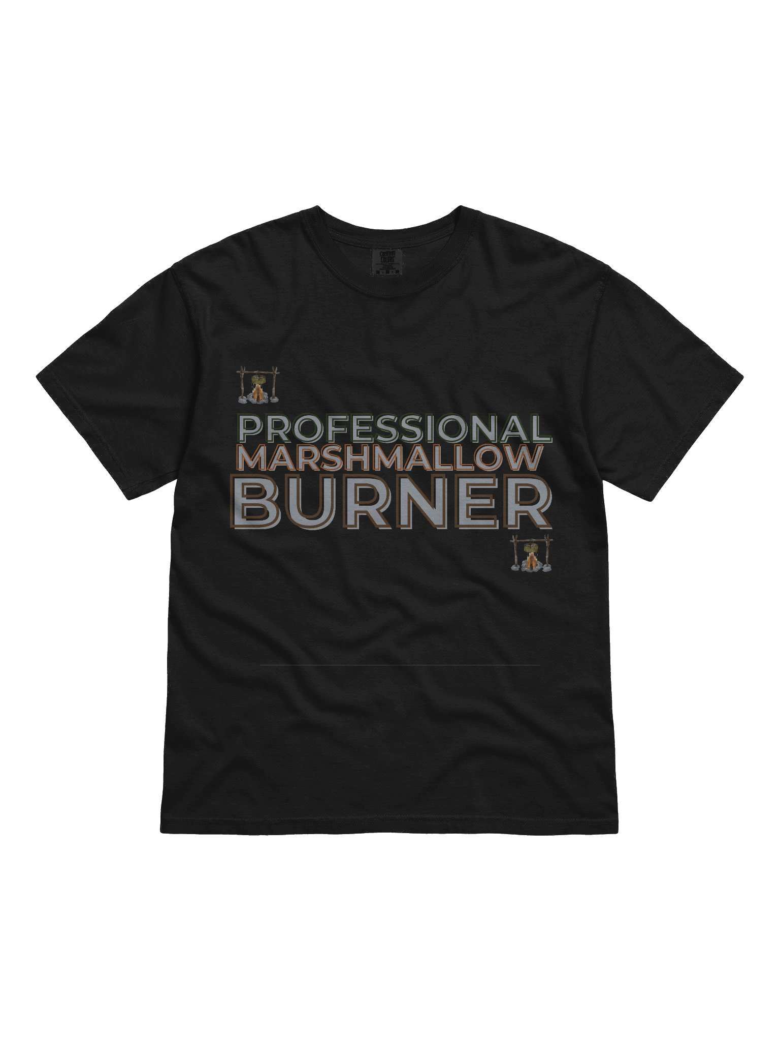 PROFESSIONAL MARSHMALLOW BURNER.” – FUNNY CAMPING TEE FOR S’MORES LOVERS product image (5)
