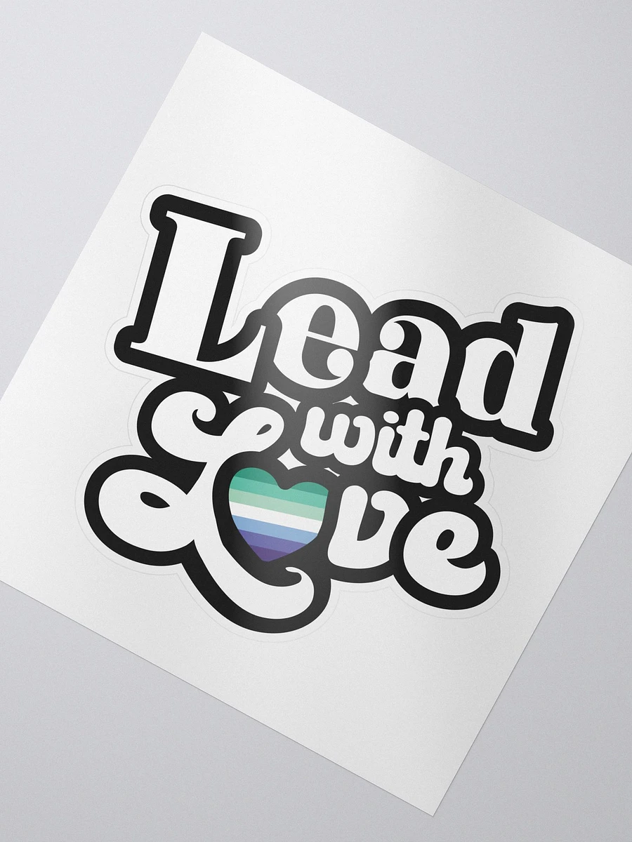 Lead With Love Sticker: Gay Man product image (2)