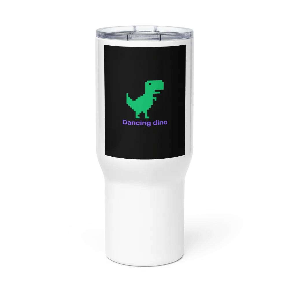 dancing dino travel mug product image (3)