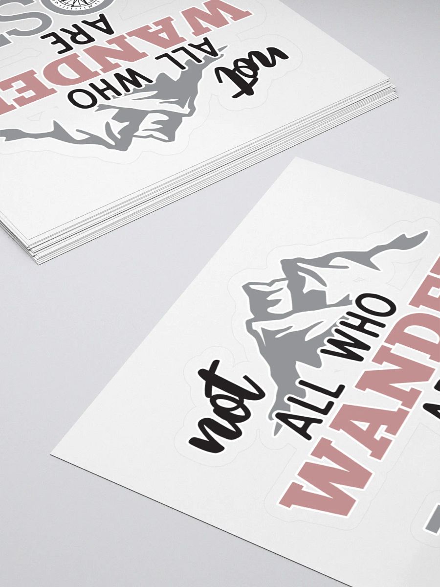 Not All Who Wander Are Lost Kiss Cut Stickers product image (4)