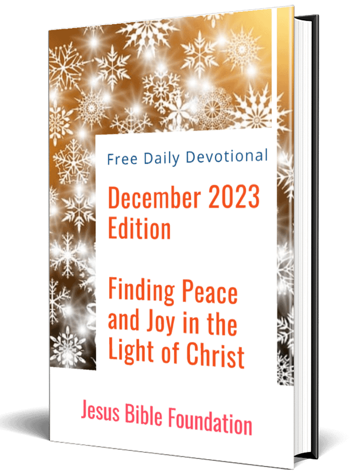 Free Daily Devotional December 2023 Edition: Finding Peace and Joy in the Light of Christ product image (1)