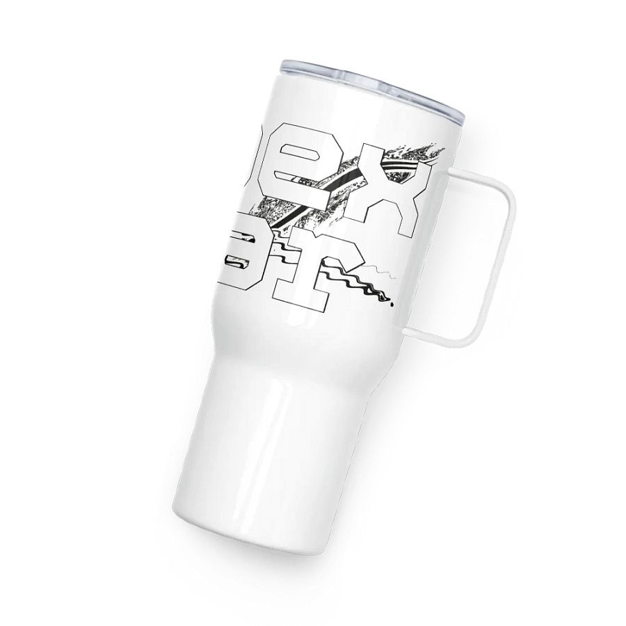 White HApex Gear Black Logo Travel Mug with a Handle product image (4)