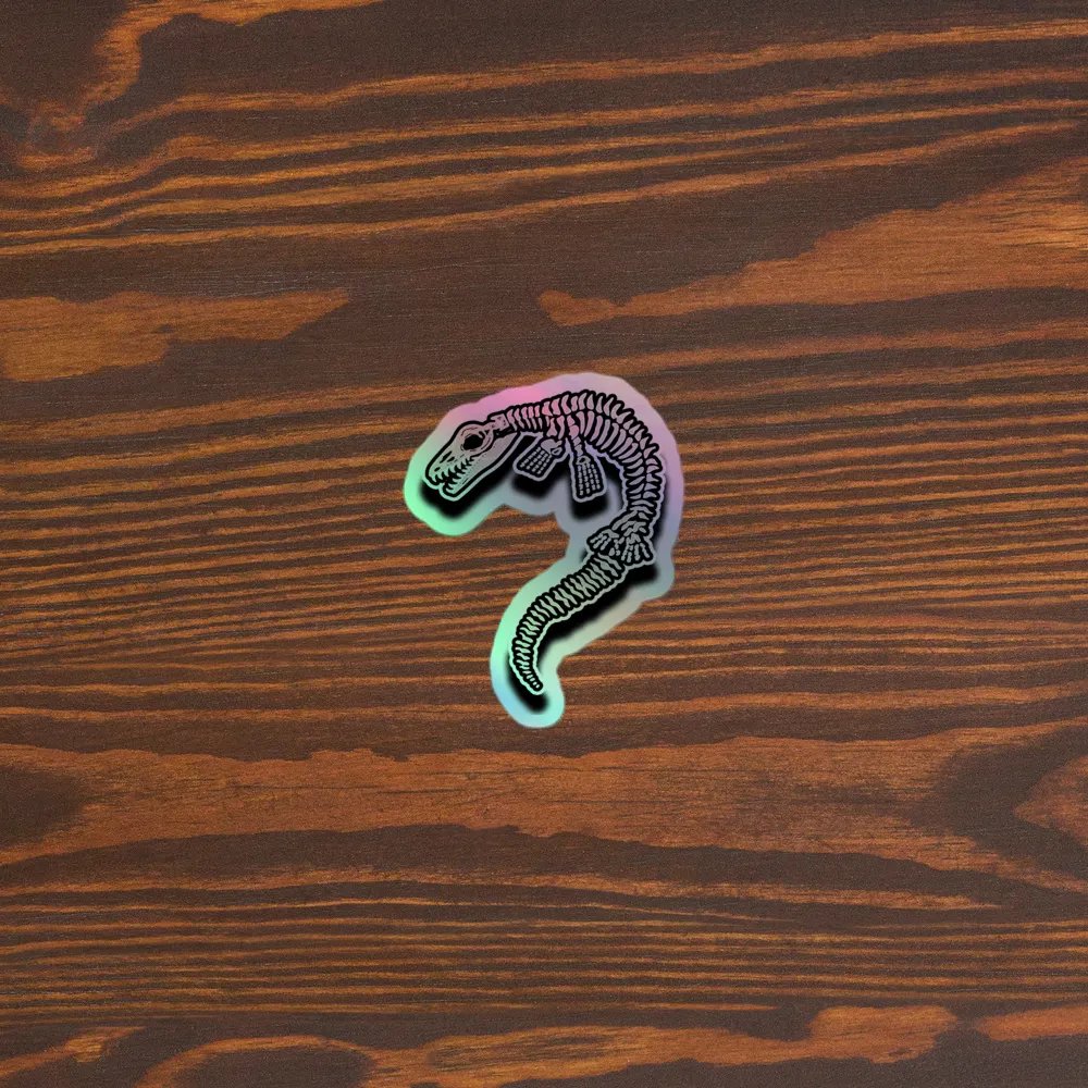 Mosasaur Holographic Sticker Sheet product image (3)
