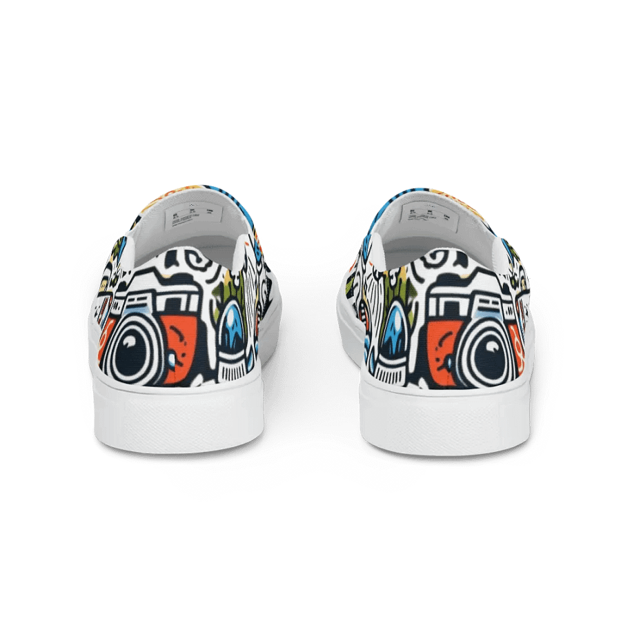 Women's Slip-On Canvas Shoes | AI-Designed Travel Icons product image (5)