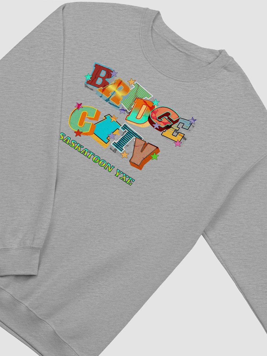 Bridge City Saskatoon Saskatchewan YXE Stars Crewneck Sweatshirt product image (22)