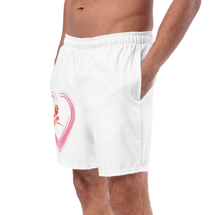 Golden Rose Heart All-Over Swim Trunks product image (9)