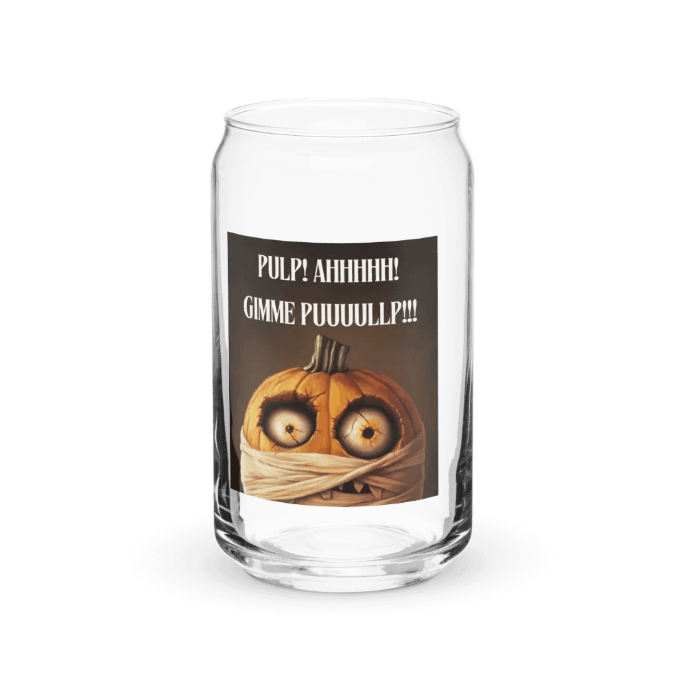 Zombie Mummy Pumpkin Can-Shaped Glass product image (1)
