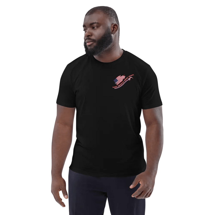 Maga t shirts We all want to Make America Great again organic cotton Tee left pocket design product image (6)
