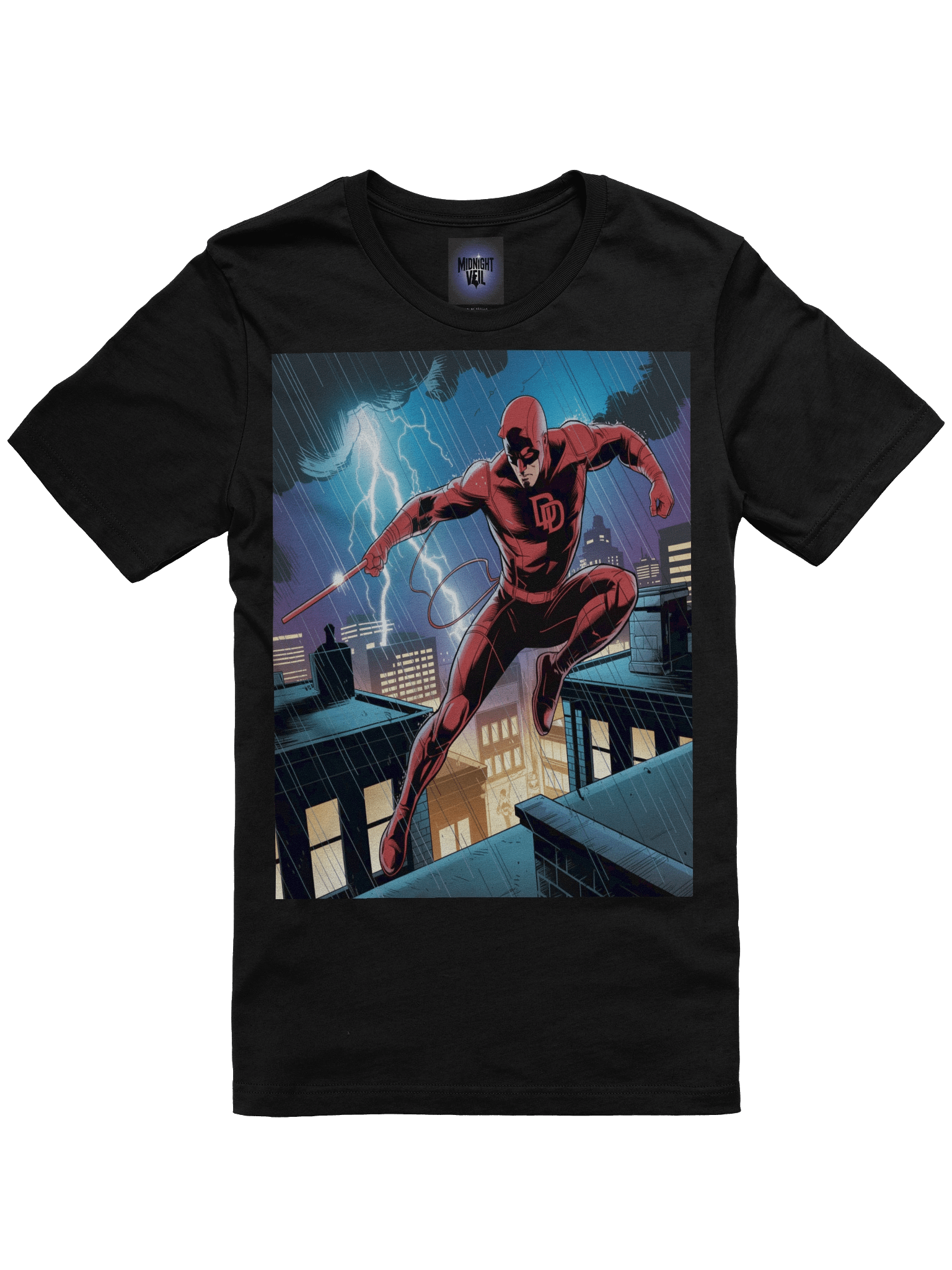 Thunder Veil: Daredevil Stormbound Leap T-Shirt product image (3)