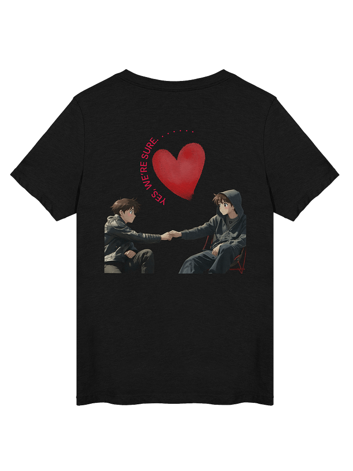 Sassy Red Distressed ARE YOU SURE V-Neck Tee product image (3)