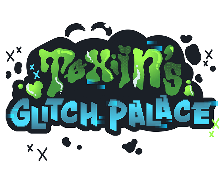Neon Glitch Palace Poster product image (3)