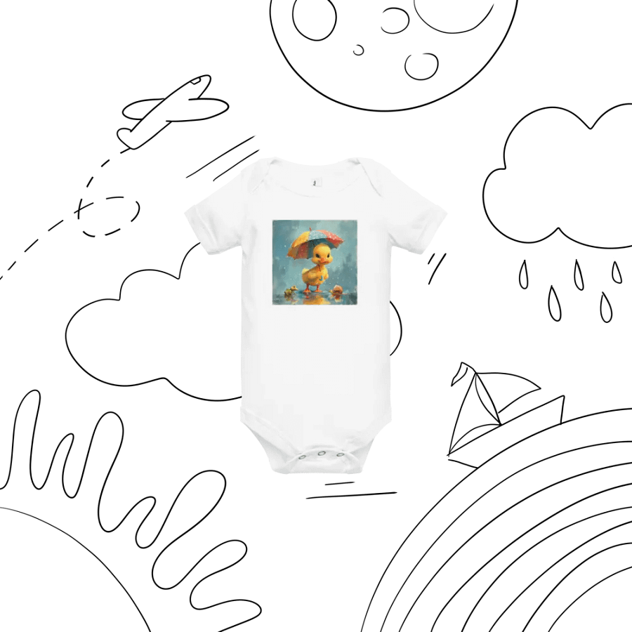 Whimsical Duckling and Friends Baby Onesie product image (6)