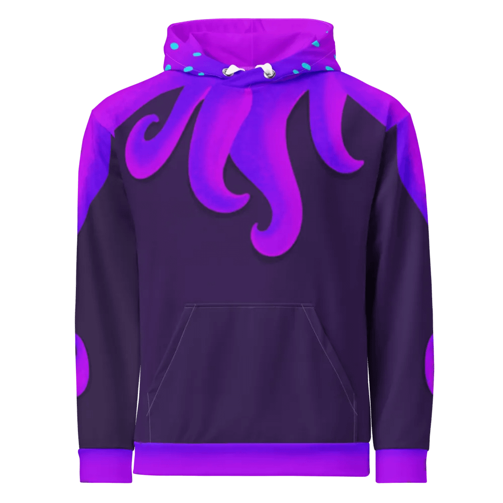 Purple Night Cuttle Full Print Hoodie - based on ACNH custom design product image (1)
