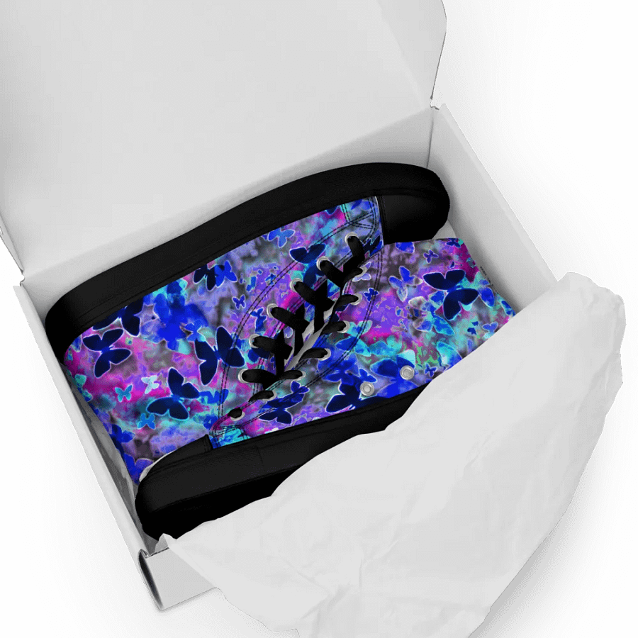 Butterfly nebula High Top Canvas Shoes (womens) product image (4)