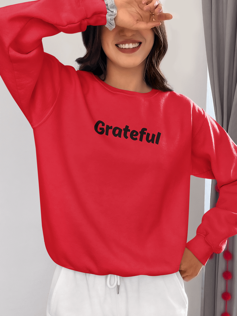 “Grateful” Upbeat Unisex Classic Sweatshirt product image (1)
